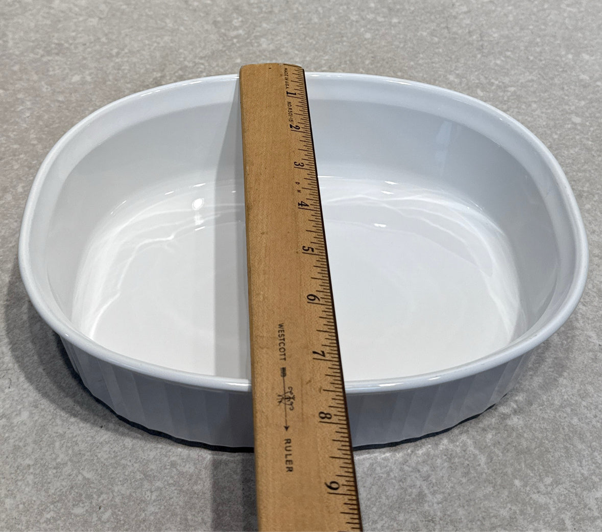 Covered Corning Ware Bowl