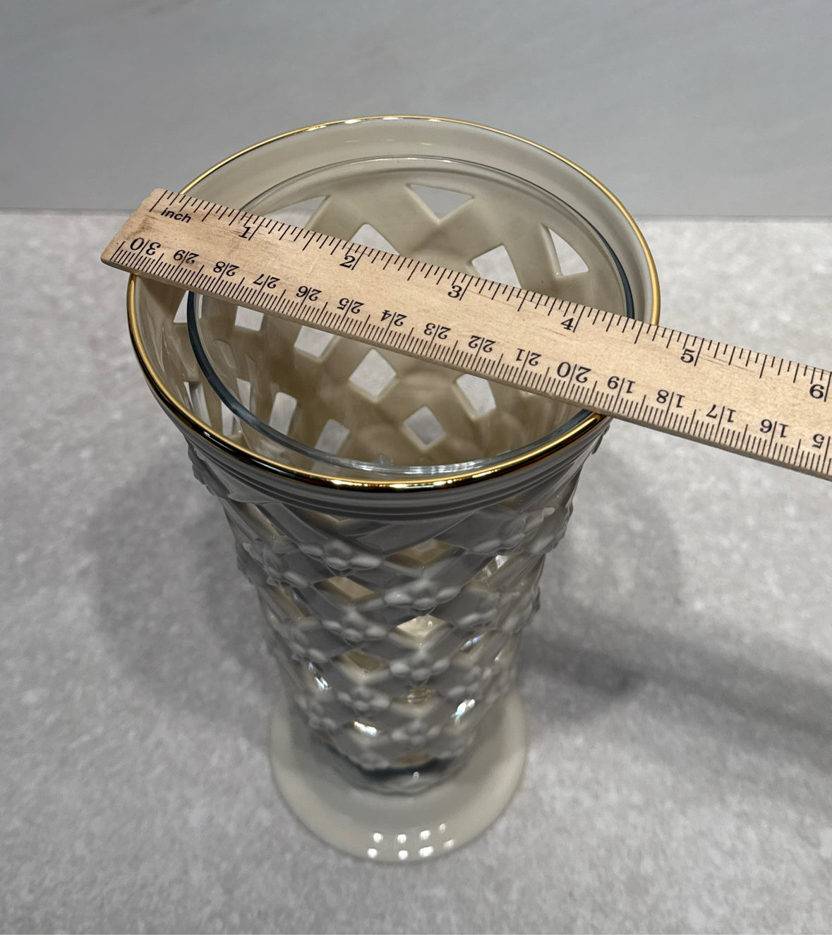 Lenox Pierced Lattice Vase