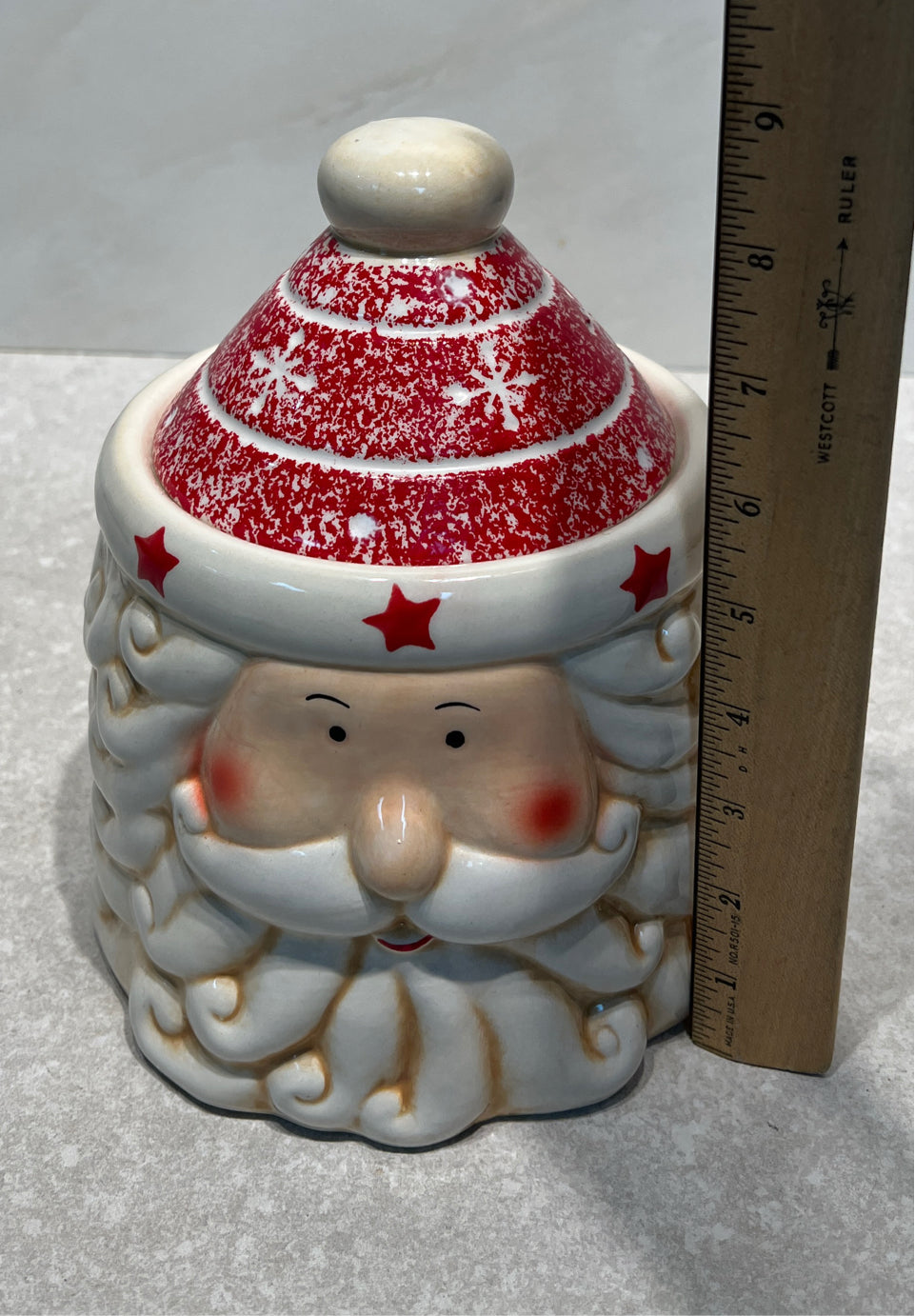 Covered Santa Jar