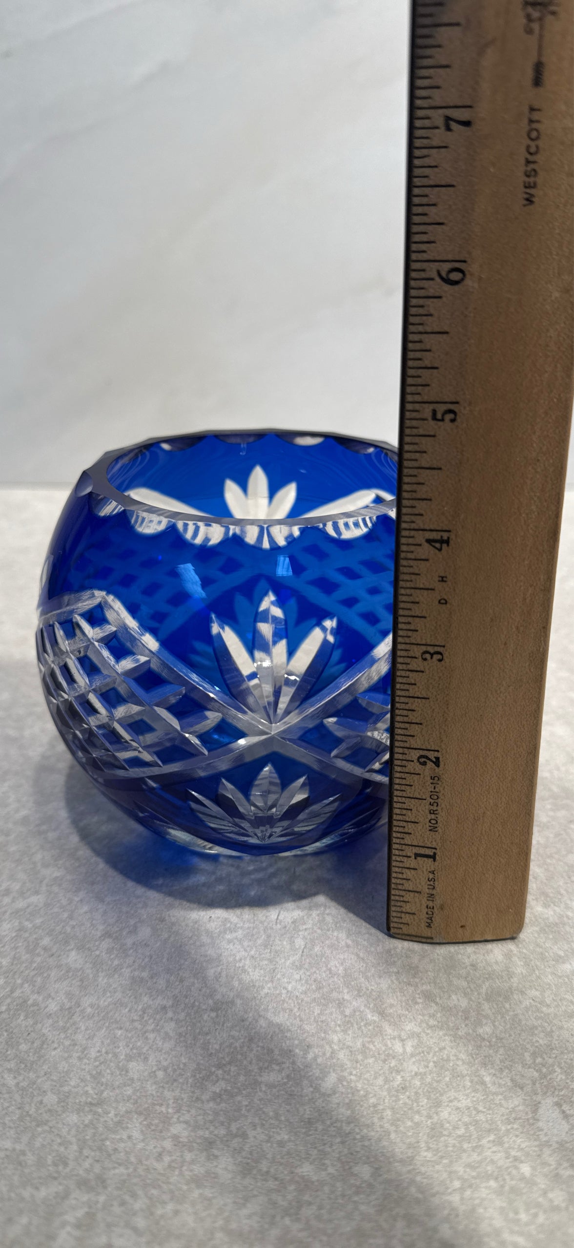Cobalt Blue Rose Bowl
