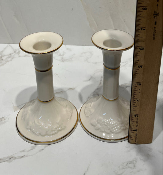Set of 2 Lenox Candleholders