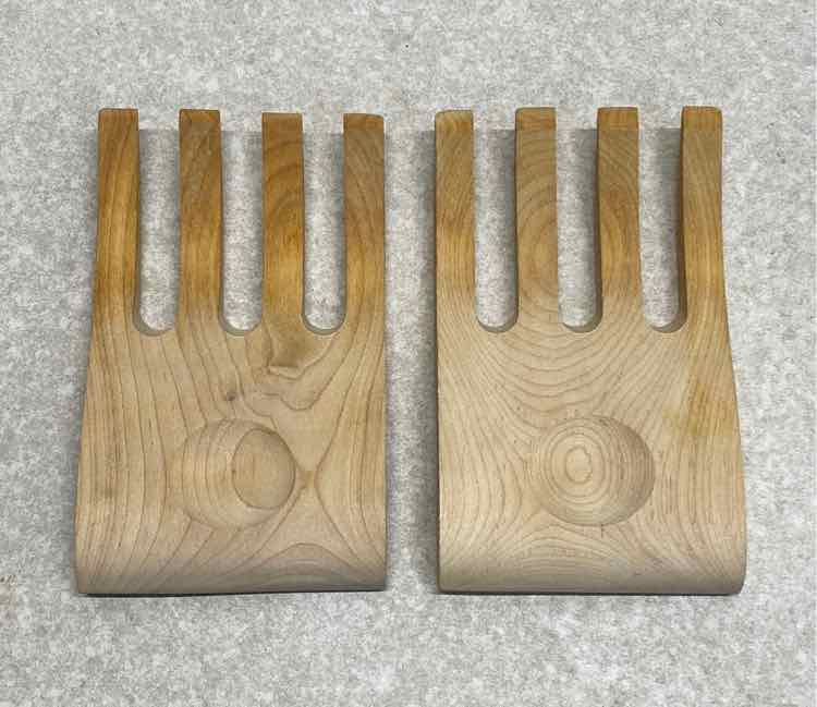 Pair of Wooden Salad Forks