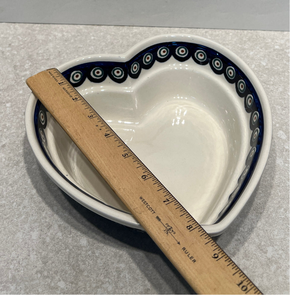 Polish Pottery Heart Bowl