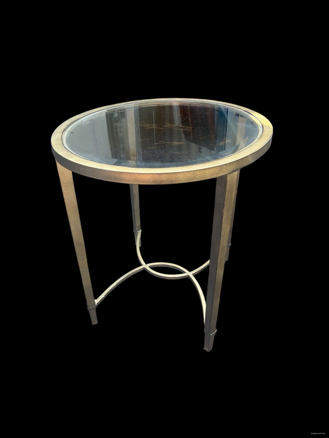 Glass Top End Table