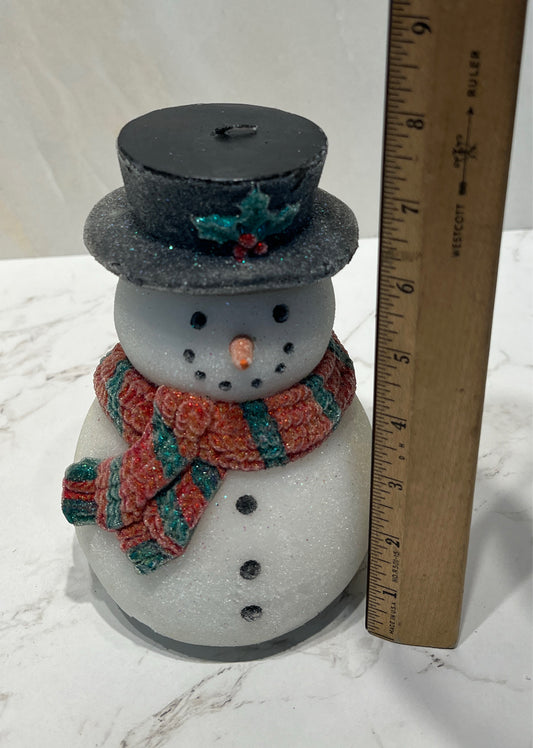 Snowman Candle