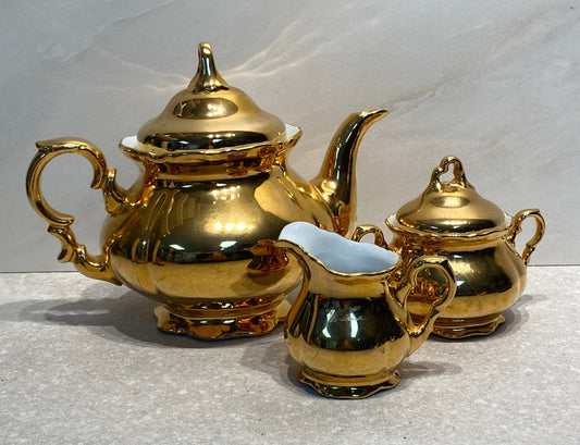 Bavaria Teapot, Sugar, and Creamer