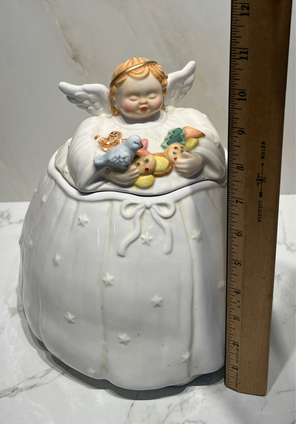 Covered Angel Cookie Jar