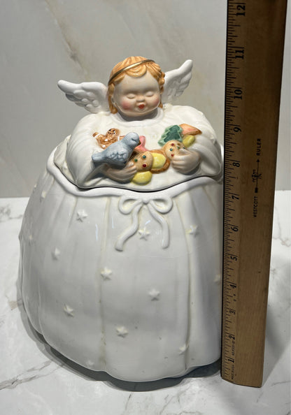 Covered Angel Cookie Jar