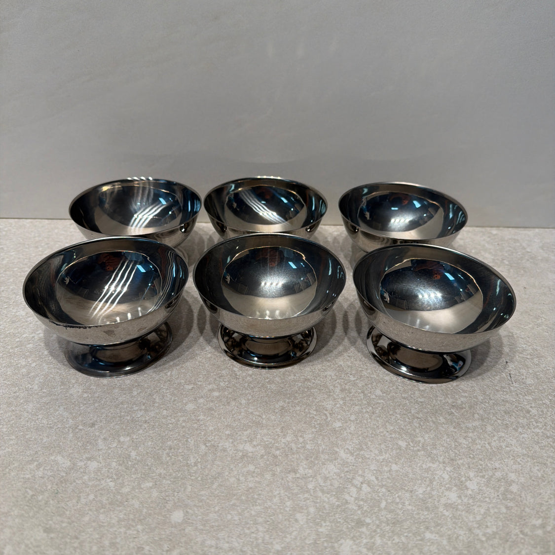 Set of 6 Stainless Cups