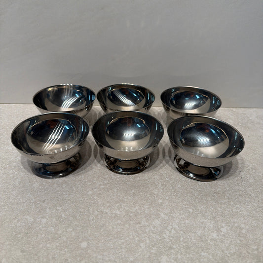 Set of 6 Stainless Cups