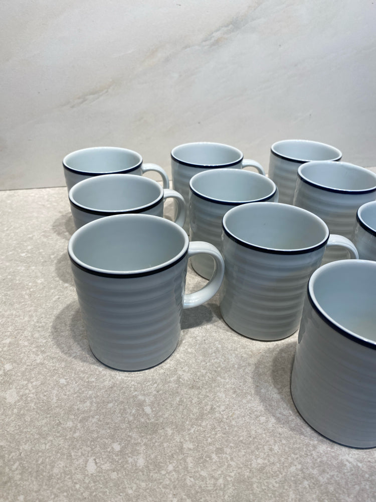Set of 10 Crate And Barrel Mugs