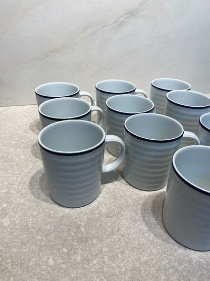Set of 10 Crate And Barrel Mugs