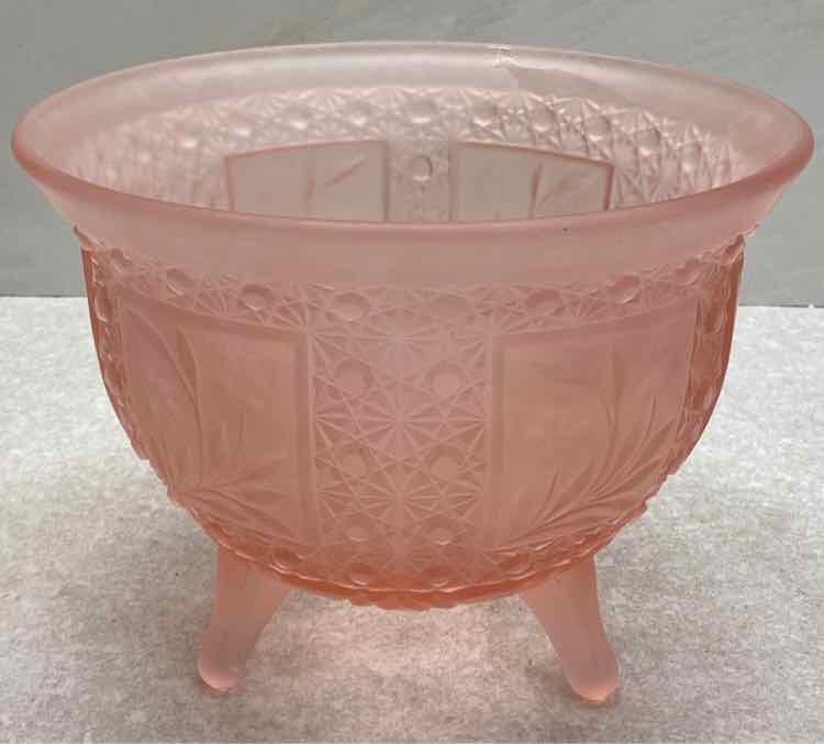 Pink Frosted Bowl