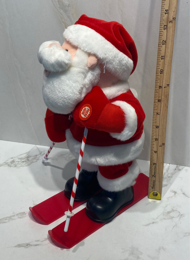 Skiing Santa