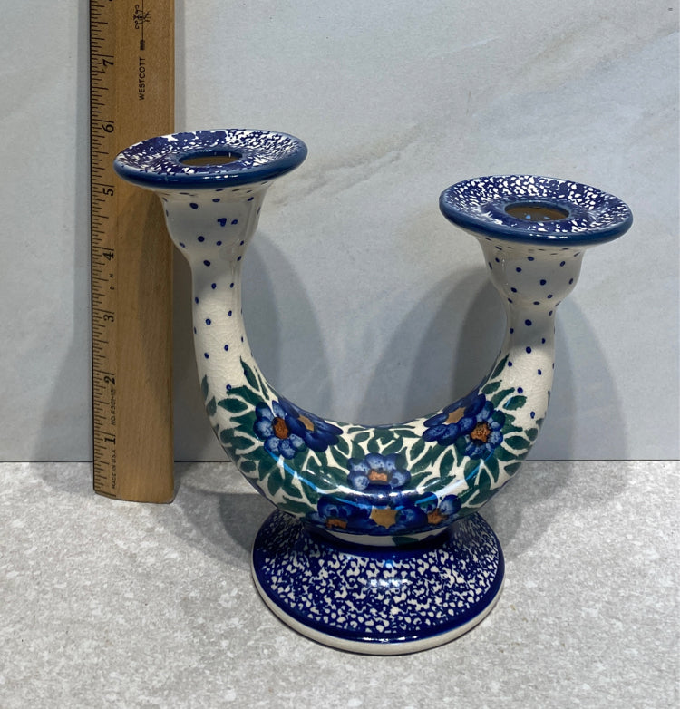 Polish Pottery Candleholder