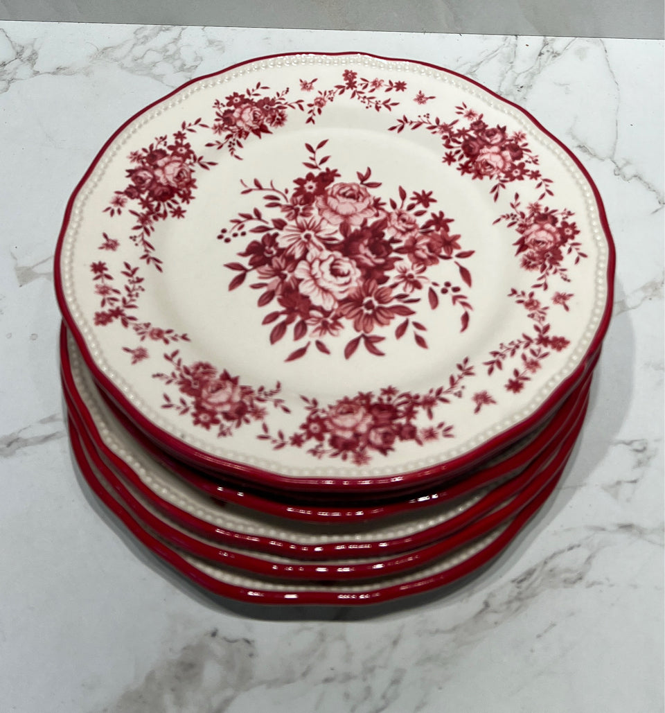 Set of 6 Crate and Barrel Plates