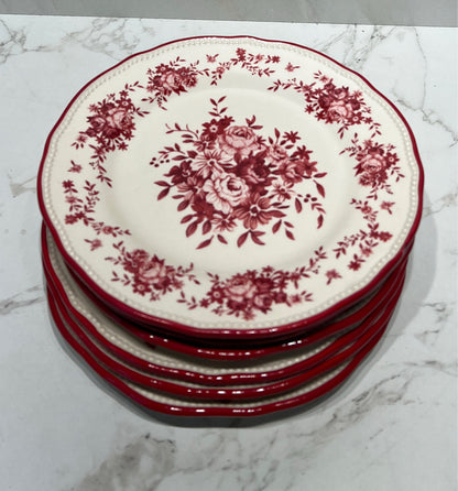 Set of 6 Crate and Barrel Plates