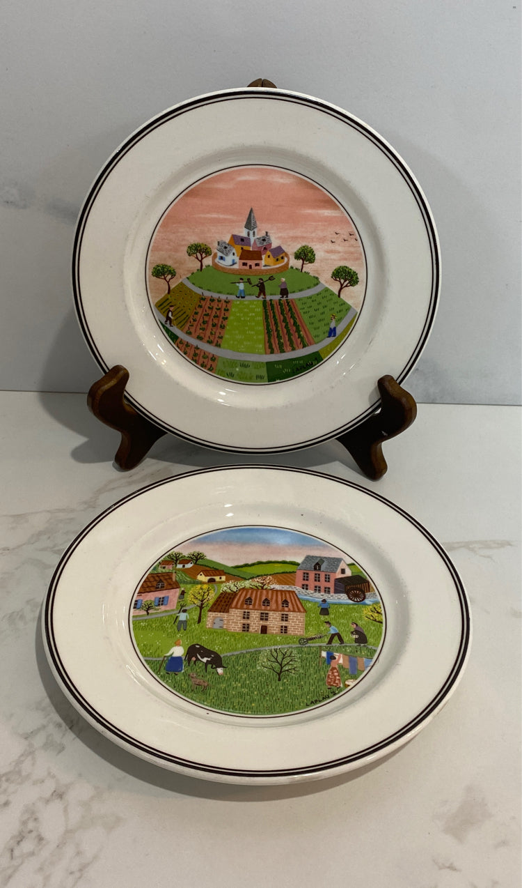 Set of 2 Villeroy And Boch Plates