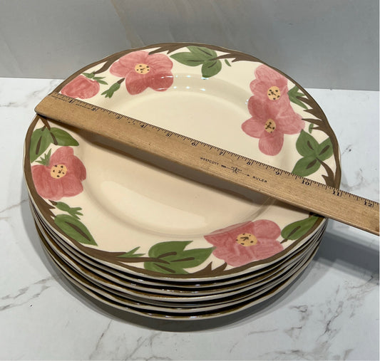 Set of 7 Franciscan Plates