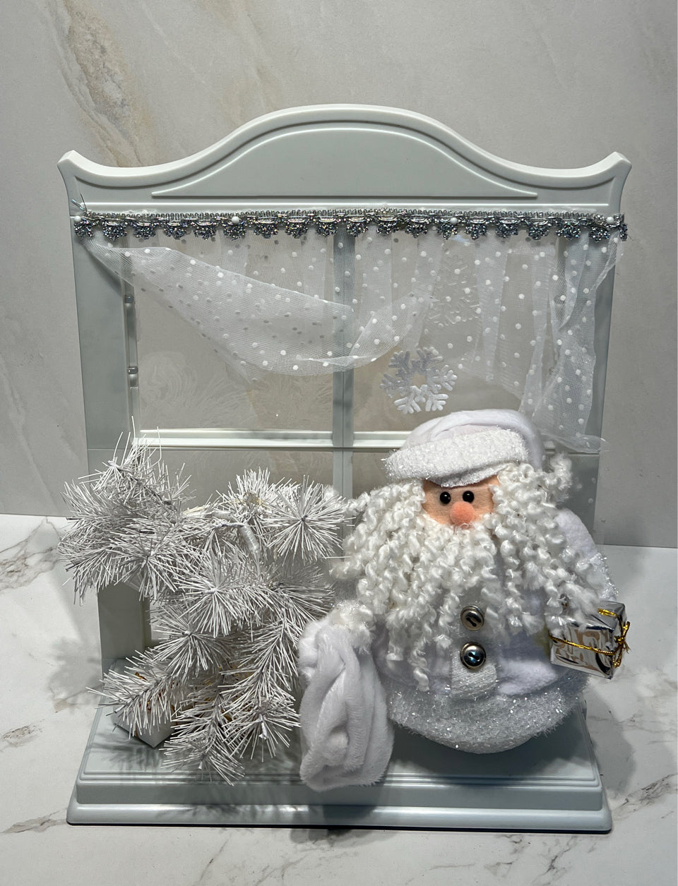 Santa In Front Of Window