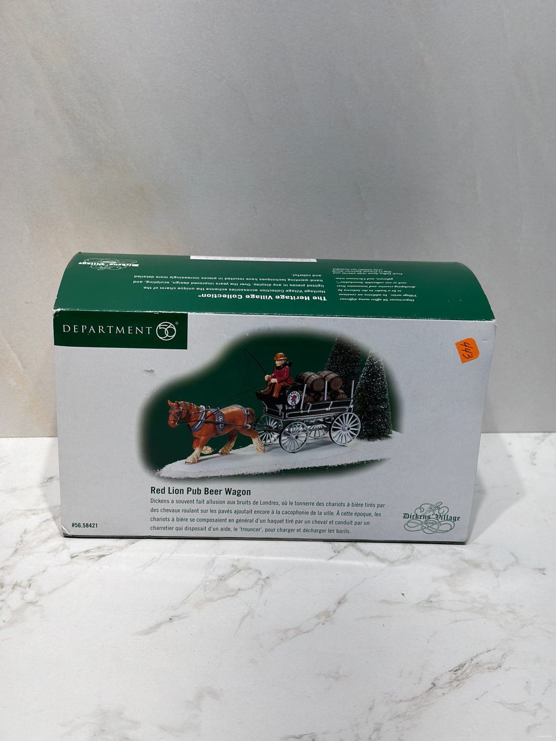 Dept. 56 Red Lion Pub Beer Wagon