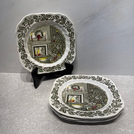 Set of 4 Christmas Plates