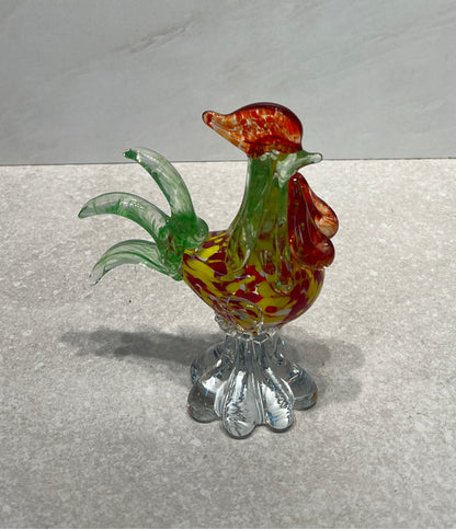 Murano Style Glass Rooster