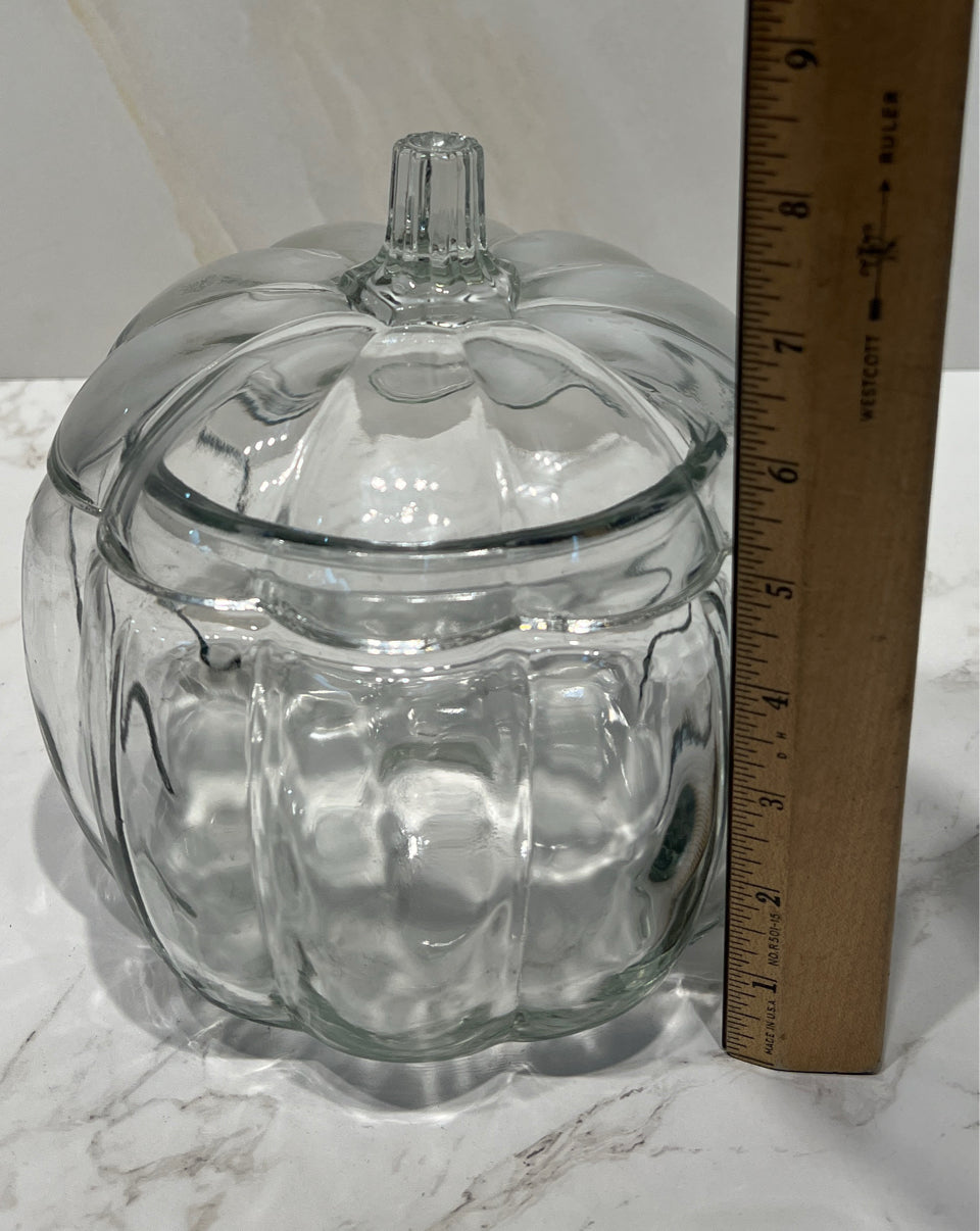 Covered Pumpkin Jar