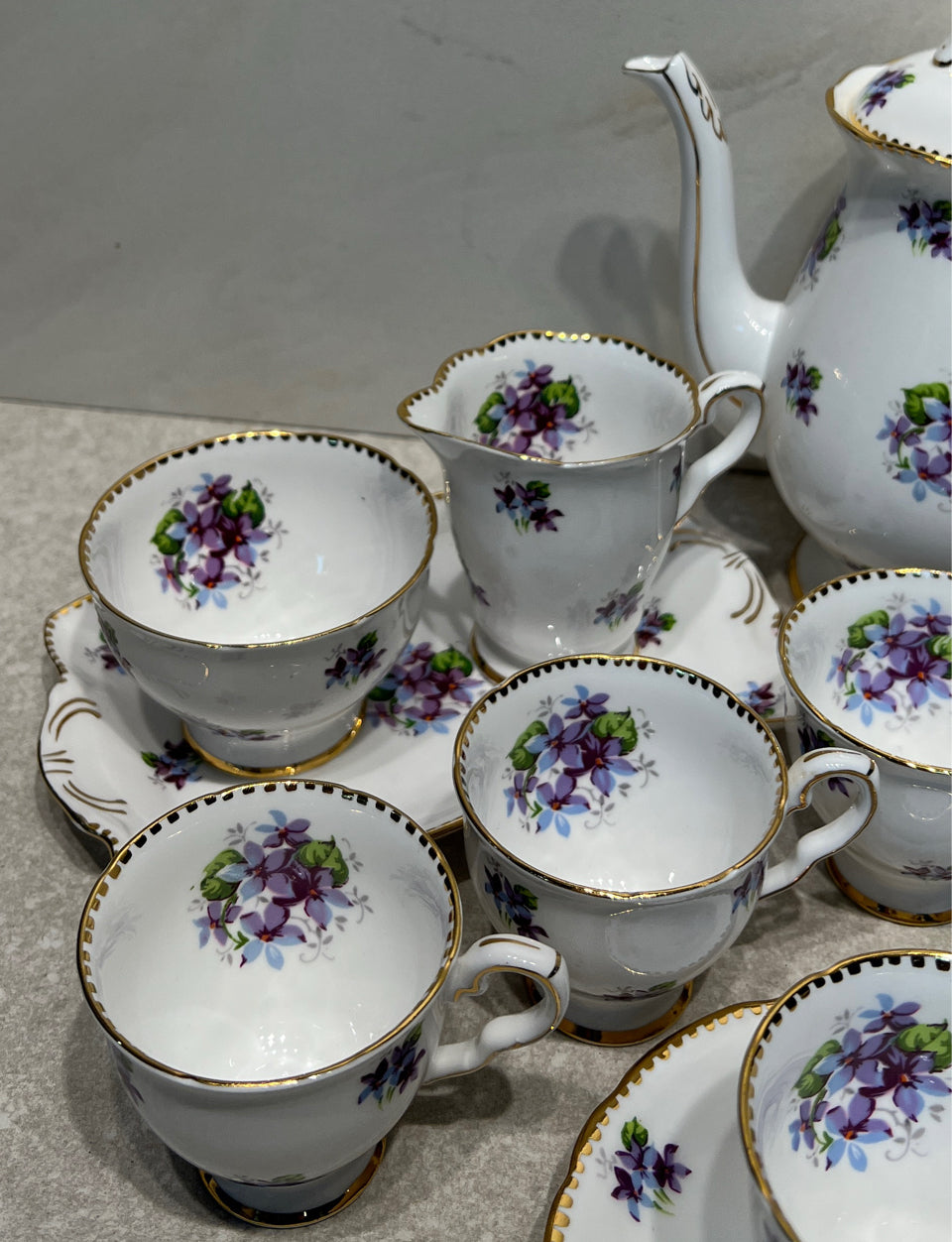 Sweet Violets Tea Set