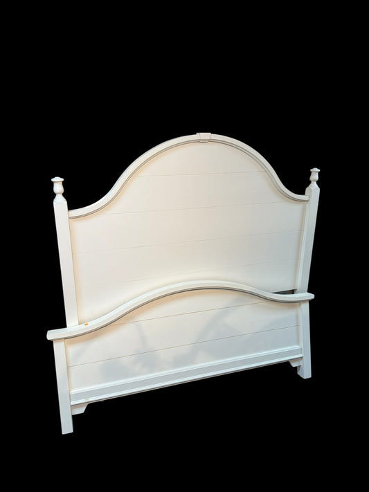 Queen Headboard And Footboards With Slats And Rails
