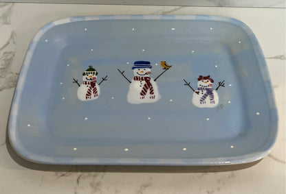 Heartstone Snowman Platter