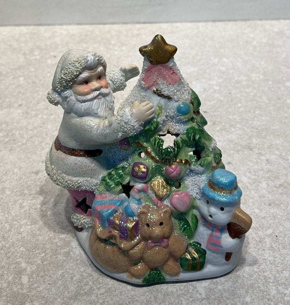Santa Candleholder