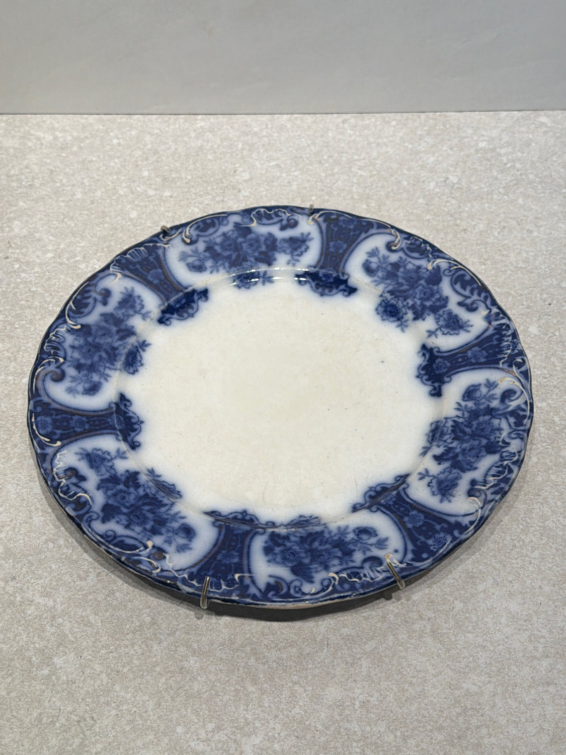 Regent Flow Blue Plate As-Found 10"