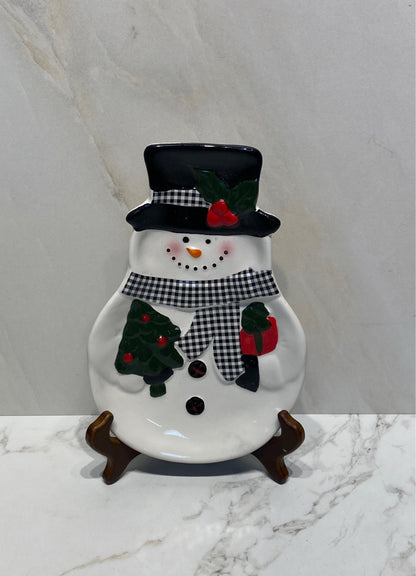 Snowman Dish