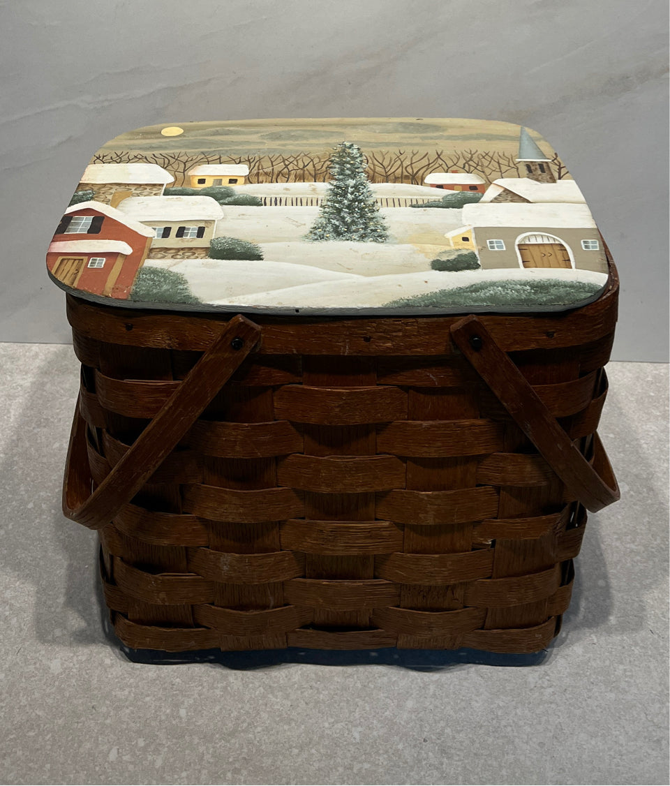 Handpainted Basket