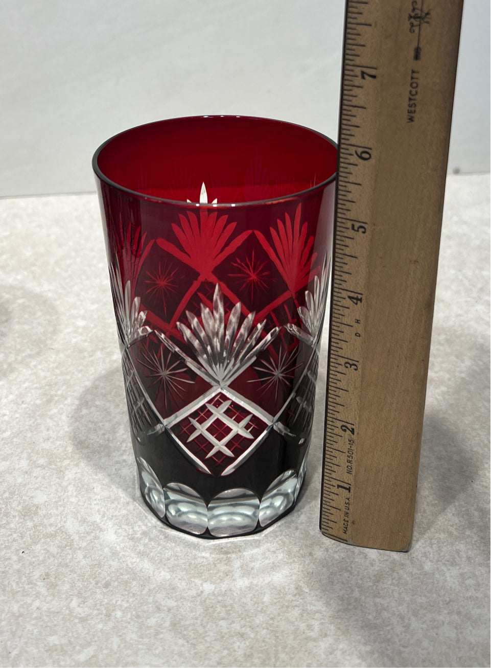 Set of 4 Cut to Clear Glasses