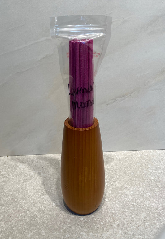 Wood Vase With Lavander Scent