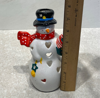Snowman Tea Light Holder