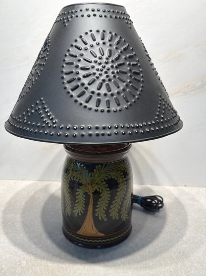 Punched Tin Lamp