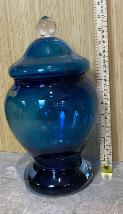 Blue Covered Jar