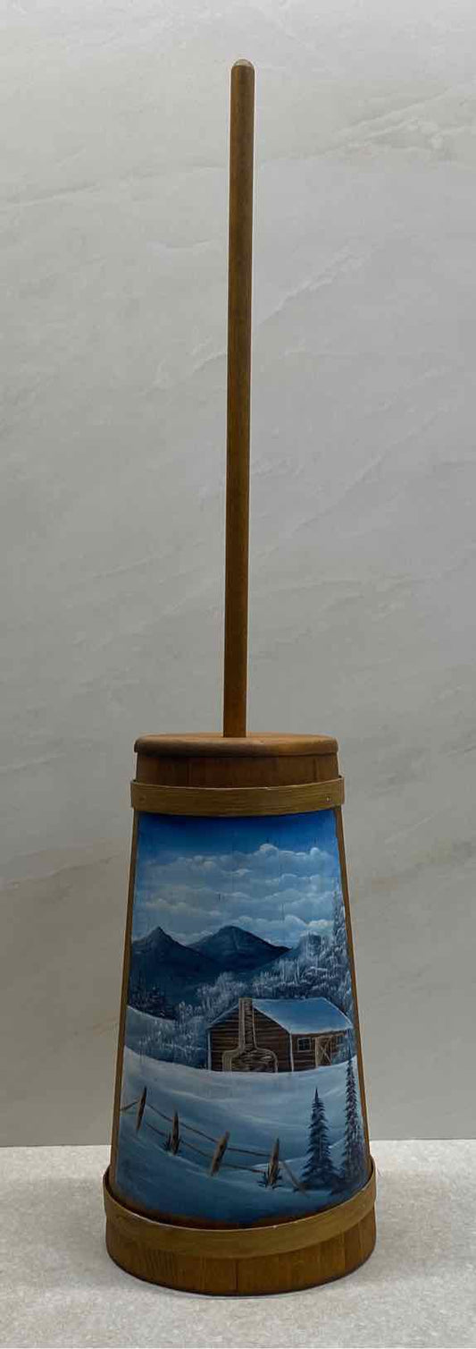 Handpainted Butter Churn