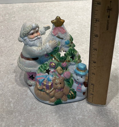 Santa Candleholder