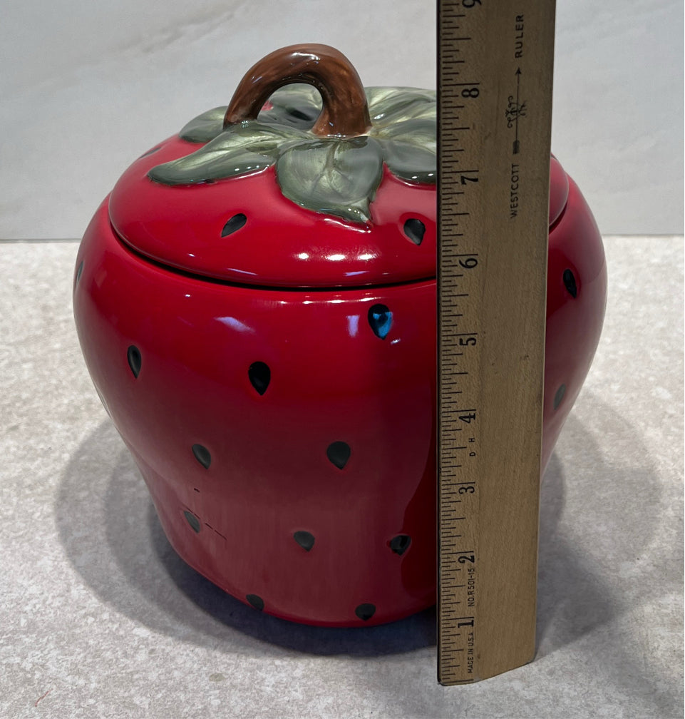 Covered Strawberry Jar