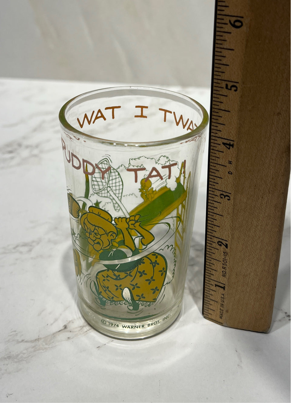Old Tweety Glass