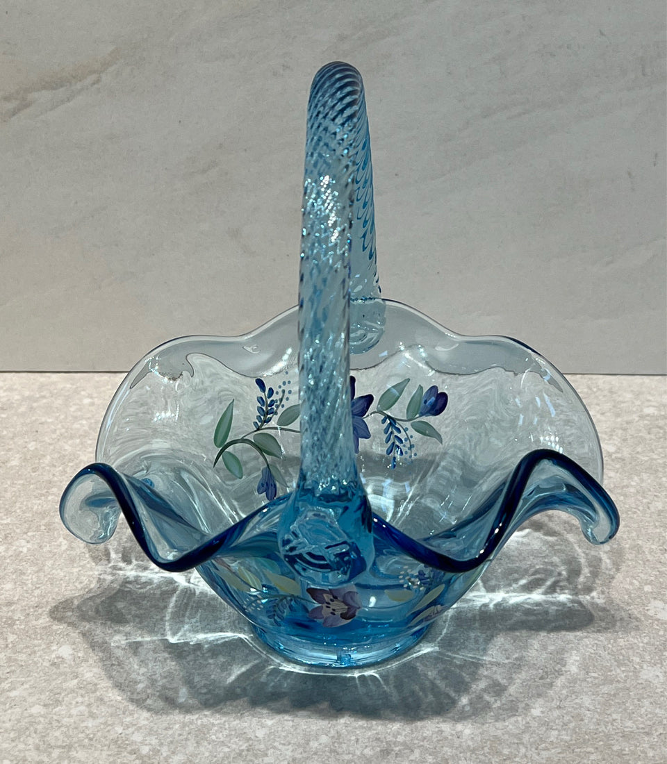 Fenton Handpainted Basket