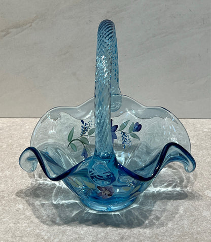 Fenton Handpainted Basket
