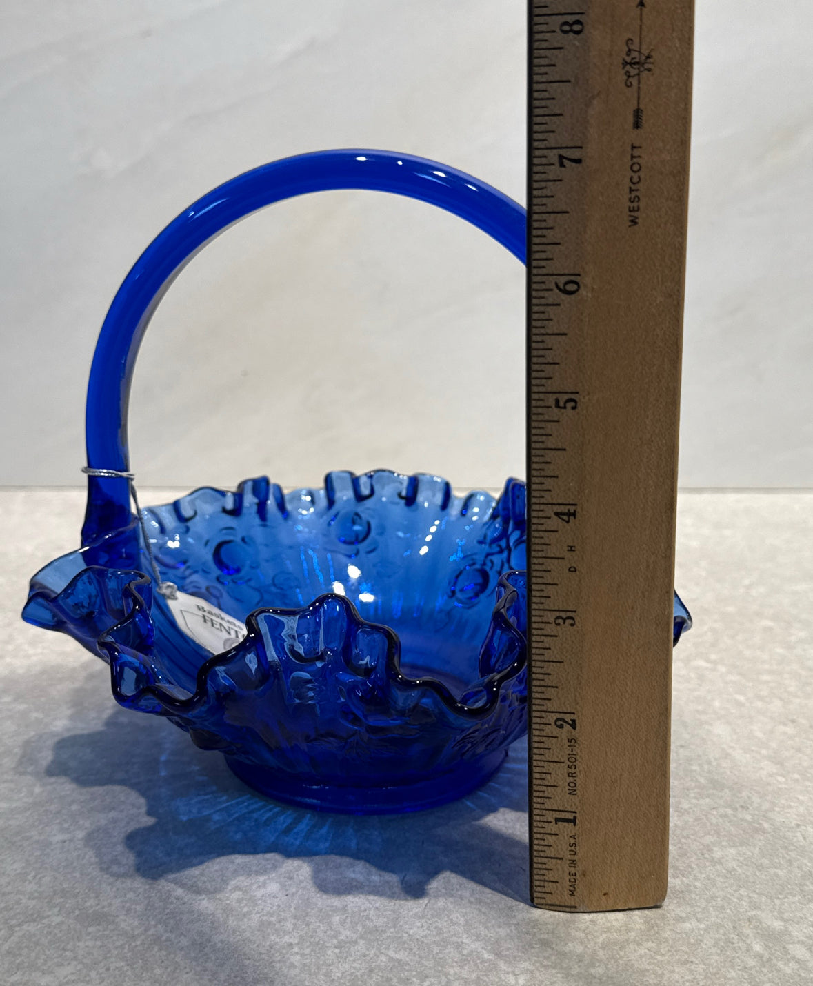 Fenton Blue Basket