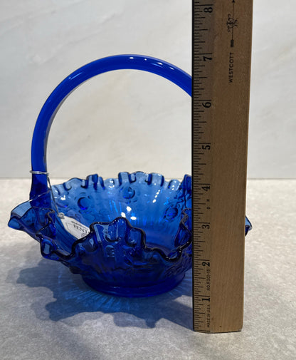 Fenton Blue Basket
