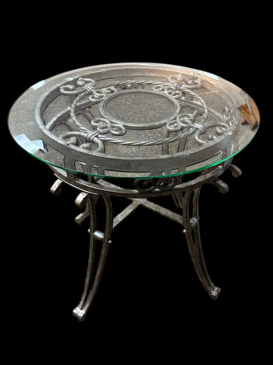 Glass Top End Table