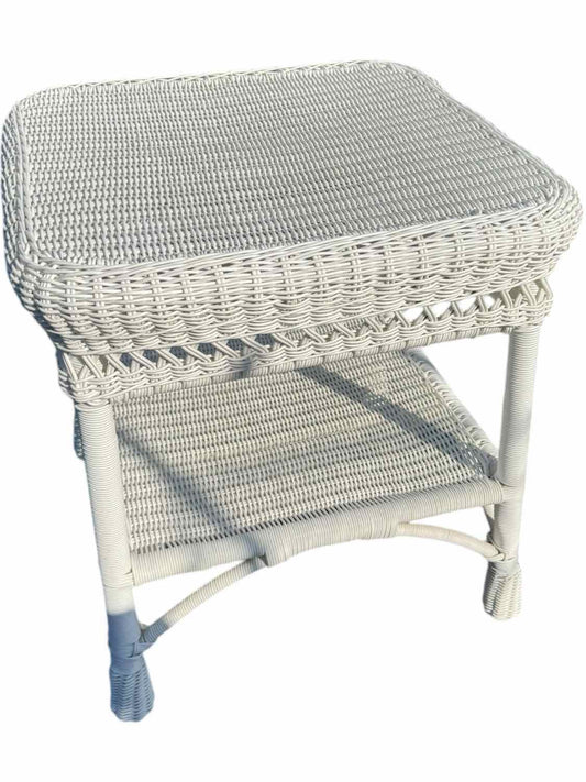 Wicker End Table